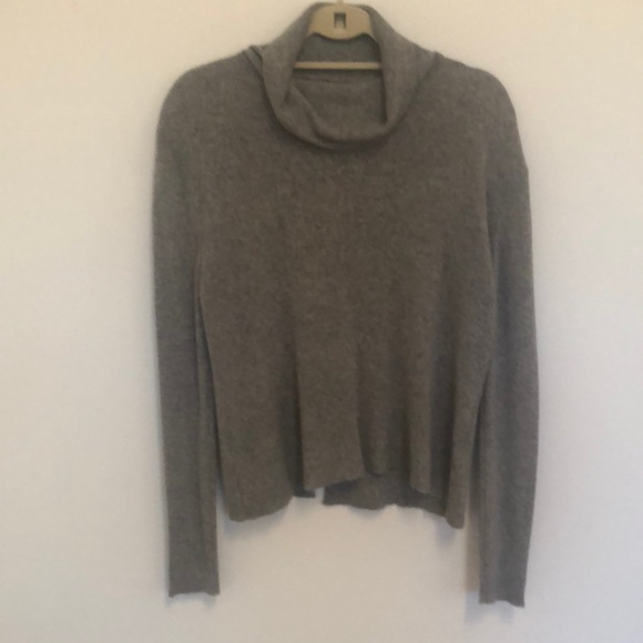 FREEWAY APPAREL Grey Split Back Turtleneck Sweater - Picture 3 of 5